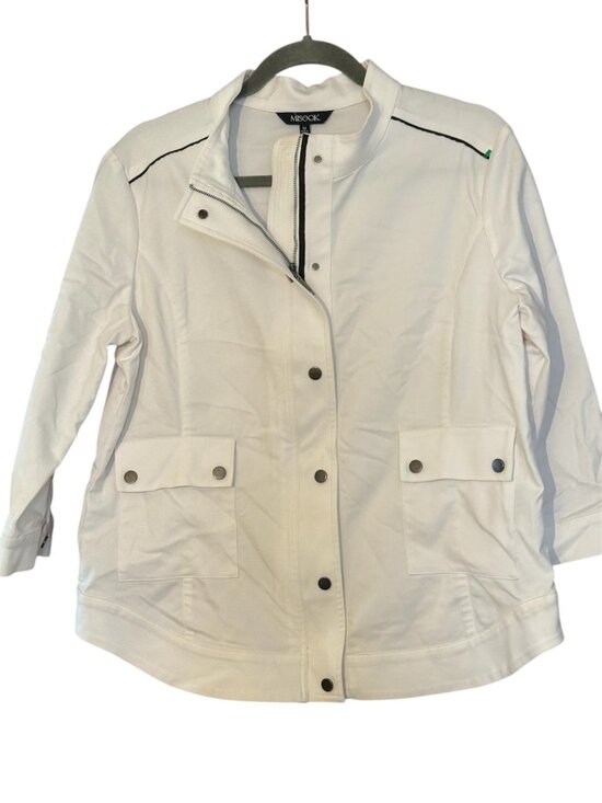 Misook Jackets & Blazers - Misook Heritage LuxeStretch Ponte Sport Jacket Medium | White Knit Blazer | Wome